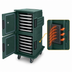 Thumbnail image #5 for Cambro Camtherm Tall Profile Electric Hot Holding Cart with Double Doors, 12 Sheet Pan Capacity, Granite Green