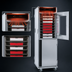 Thumbnail image #4 for Cres Cor Full-Height Mobile Heated Pass-Thru Pizza Holding Cabinet, 24 Pizza Box Capacity