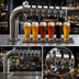 Thumbnail image #4 for Perlick Left-Mount L Brew Pipe 6-Faucet Countertop Glycol-Cooled Draft Beer Tower