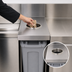 Thumbnail image #4 for Advance Tabco Prestige Supreme Underbar Trash Receptacle Cover for Slim Jim Trash Can, 12 x 25 x 19 Inches