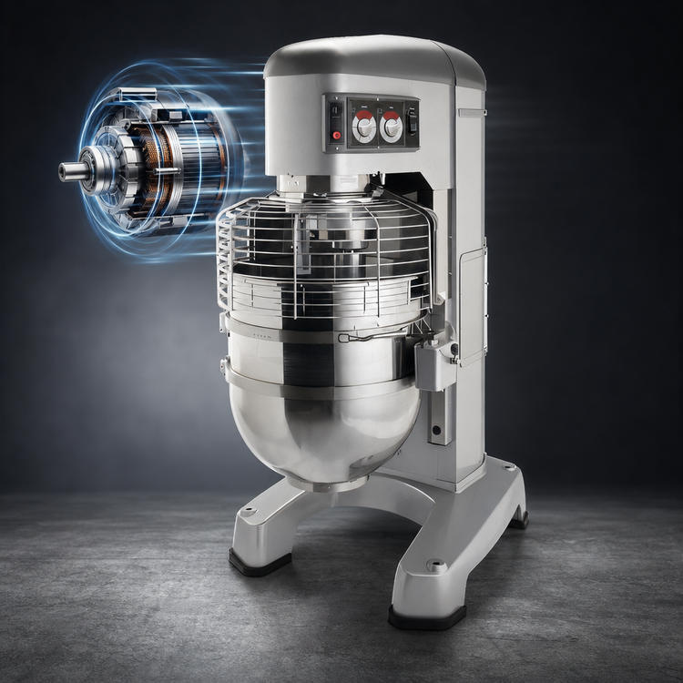 Product image #4 for Hobart Legacy+ 140-Quart Maximum Security Correctional Planetary Floor Mixer with Standard Accessory Package, 5 HP, 200-240V, 3-Phase