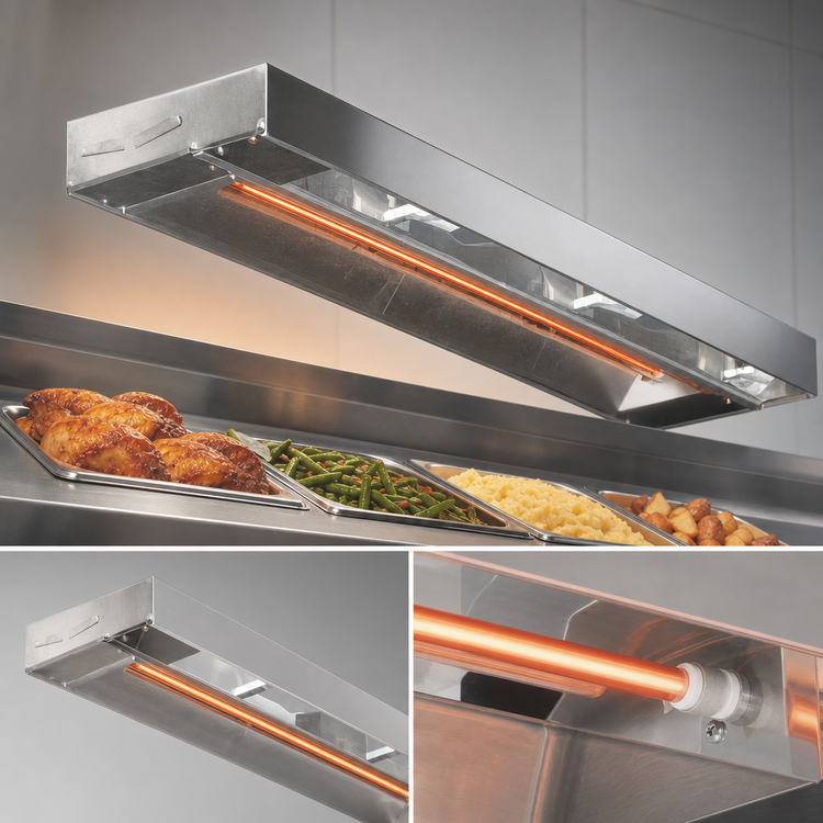 Product image #4 for Eagle Group RedHots 66-Inch Single Rod Standard-Watt Unlighted Strip Heat Lamp, 120V