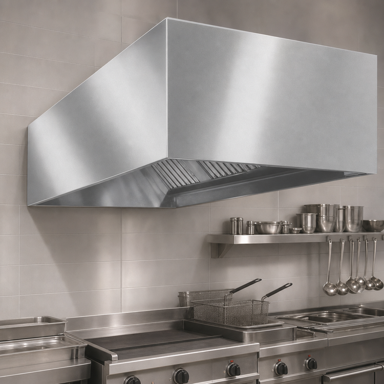 Product image #4 for SpecAIR HEB96-120 120" Wall Type Exhaust-Only Commercial Kitchen Hood