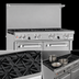 Thumbnail image #4 for Southbend Ultimate 48-Inch Natural Gas Restaurant Range with 7 Open Burners and 2 Space Saver Ovens