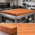 Thumbnail image #4 for John Boos Boos Block American Cherry Edge Grain Kitchen Countertop, 48 x 48 x 2-1/4 Inch, Varnique Finish