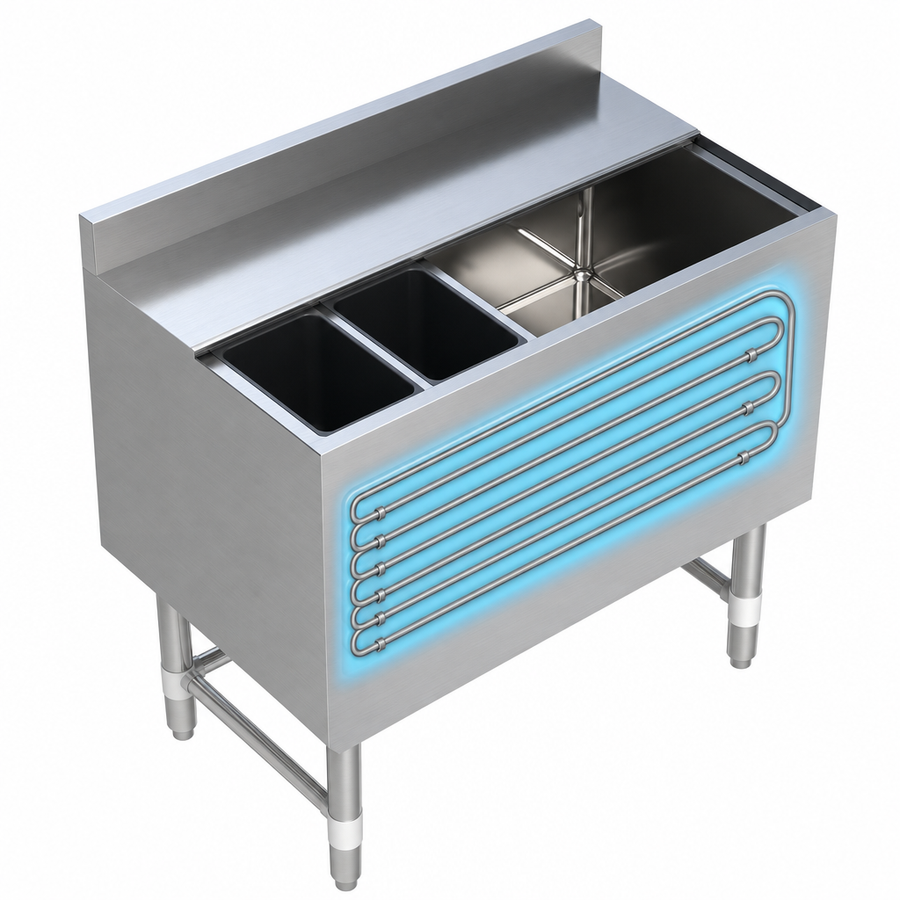 7-Circuit Stainless Steel Cold Plate