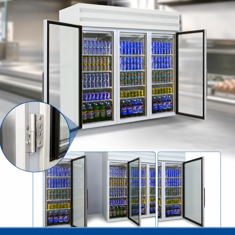 Product image #4 for Howard-McCray 75 Cu. Ft. 3-Section Glass Door Frozen Foods Merchandiser Freezer