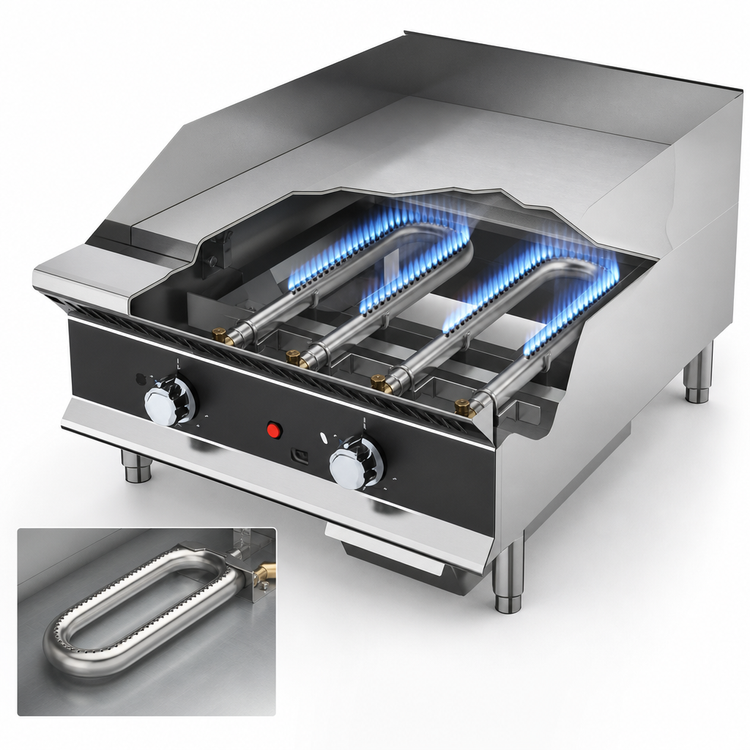 Product image #4 for Vollrath Heavy-Duty Thermostatic Flat-Top Countertop Gas Griddle, 24-Inch, 60,000 BTU