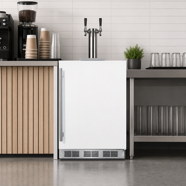 Product image #5 for Summit Appliance 24-Inch White ADA Cold Brew Coffee Kegerator with Dual Tap Draft Tower