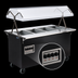 Thumbnail image #4 for Vollrath 2-Series Affordable Portable 4-Well Mobile Hot Food Station with Buffet Breath Guard and Enclosed Storage Base