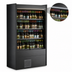 Thumbnail image #4 for Allure Self-Service Self-Contained Refrigerated Wine Case, Black, 44-3/4 Inch W x 24-3/8 Inch D x 84-3/4 Inch H