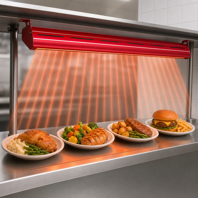 Product image #4 for Hatco Glo-Ray 54-Inch Curved Unlighted Infrared Strip Heater, 925W Standard Watt, Aluminum Housing