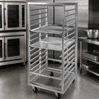 Thumbnail image #4 for Channel Manufacturing 412S-DOR Double-Section Stainless Steel Side-Loading Oven Rack, 30-Pan, No-Lift