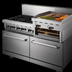 Thumbnail image #4 for CookRite 60-Inch Natural Gas Commercial Range with 6 Open Burners, 24-Inch Griddle/Broiler, and 2 Standard Ovens