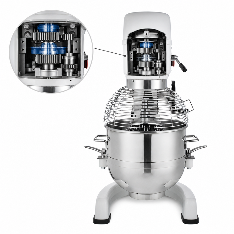 Product image #5 for Eurodib 40 Quart Floor Planetary Mixer with #22 Hub, 3-Speed, 208V/3-Phase