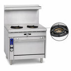 Thumbnail image #4 for Imperial (Middleby) Spec Series IHR-2FT-M 36-Inch Modular Gas French Top Range with Two 18-Inch French Tops, Manual Controls, 70,000 BTU