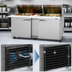 Thumbnail image #5 for Turbo Air PRO Series 72-5/8-Inch Mega Top 2-Section Sandwich/Salad Prep Table with 30-Pan Top and Self-Contained Refrigeration