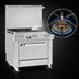 Thumbnail image #4 for Southbend Ultimate 36-Inch Gas Restaurant Range with 24-Inch Griddle and Convection Oven