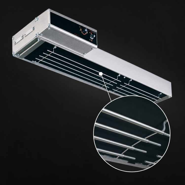 Product image #4 for Hatco Glo-Ray Infrablack 30-Inch Lighted Strip Heater