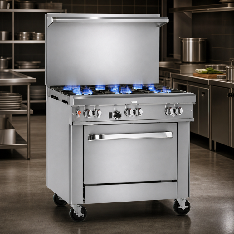 Product image #4 for Southbend Ultimate 36-Inch Gas Restaurant Range with Cabinet Base and 6 Open Burners