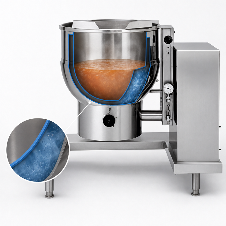 Product image #4 for Groen DEE/4-20C Electric Tilting Steam Kettle, 20-Gallon, 2/3 Jacket