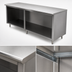 Thumbnail image #4 for Advance Tabco Special Value Economy Flat Top Open Base Work Table, 96W x 30D, 16-Gauge 304 Stainless Steel