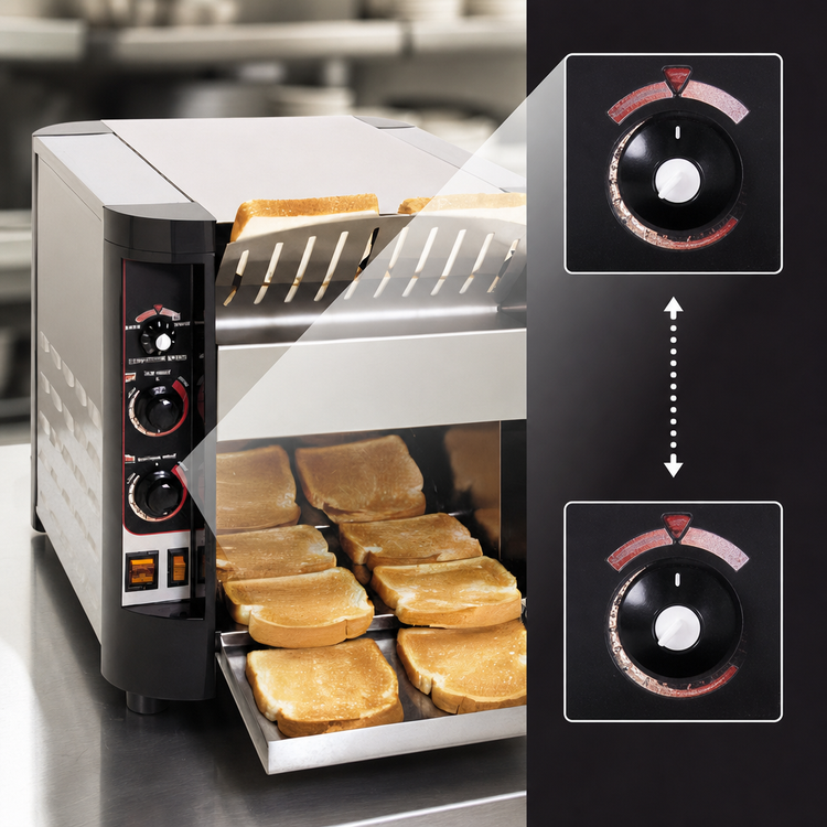 Product image #4 for APW Wyott X*Treme XTRM-3 Electric Countertop Conveyor Toaster, 1-1/2 Inch Opening, 13 Inch Belt, 208V