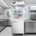 Thumbnail image #3 for Continental Refrigerator D1FESNSSHD Designer Line 1-Section Extra-Wide Shallow Depth Reach-In Freezer with Half Doors