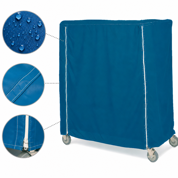 Product image #4 for Metro Waterproof Vinyl-Nylon Cart Cover for 60 x 18 x 54-Inch Queen Mary & Banquet Carts