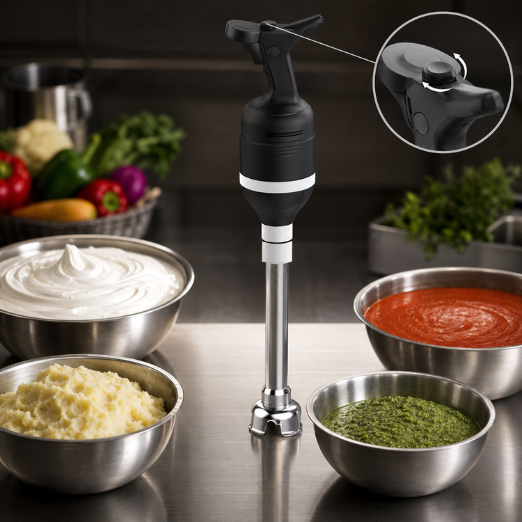 Product image #4 for Univex Vortex750-PK1 Variable-Speed Hand-Held Mixer with 18-Inch Shaft, 120V