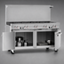 Thumbnail image #4 for Southbend S-Series 60-Inch Gas Restaurant Range with 10 Open Burners and 2 Cabinet Bases