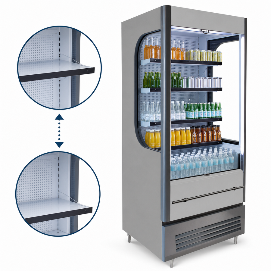 Five Shelves with Flexible Placement