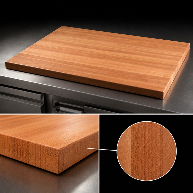 Product image #4 for Boos Block American Cherry Edge Grain Kitchen Countertop, 30 x 25 x 1-1/2 Inch, Varnique Finish