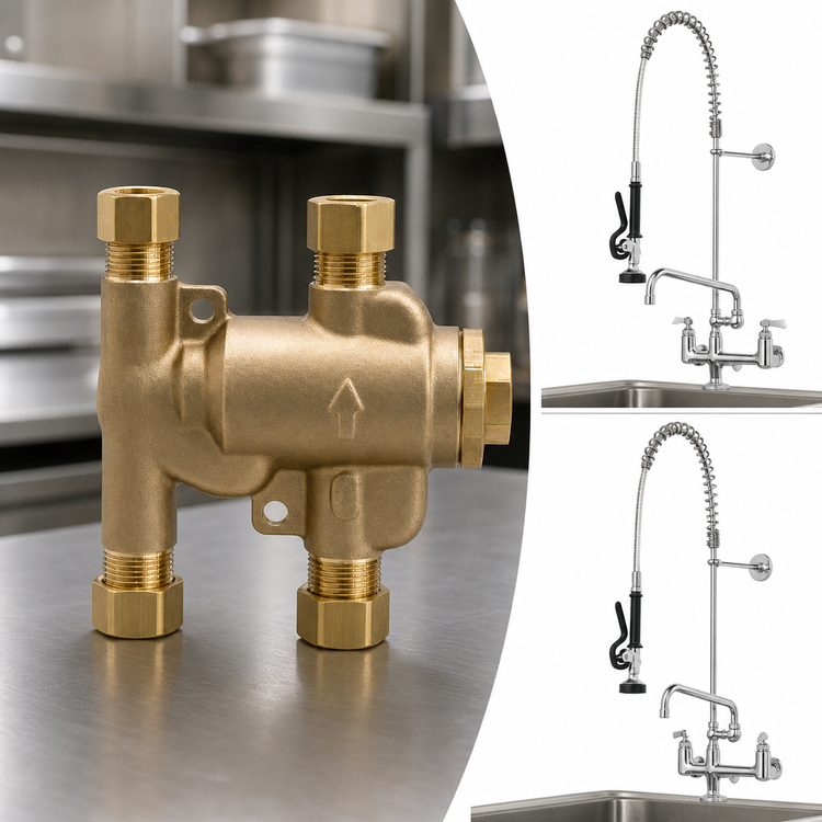 Product image #4 for Advance Tabco Thermostatic Mixing Valve for K-185 and K-186 Faucets