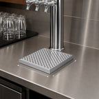 Thumbnail image #4 for Krowne KDT-8X9S Beverage Drip Tray, 9"W x 8"D x 3/4"H, Brushed Stainless Steel