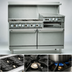 Thumbnail image #4 for Imperial Pro Series 60-Inch Gas Restaurant Range with 6 Open Burners, 24-Inch Griddle/Broiler and 2 Convection Ovens