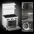 Thumbnail image #4 for Bistro 36-Inch Shallow Depth Gas Range with 6 Open Burners and Convection Oven