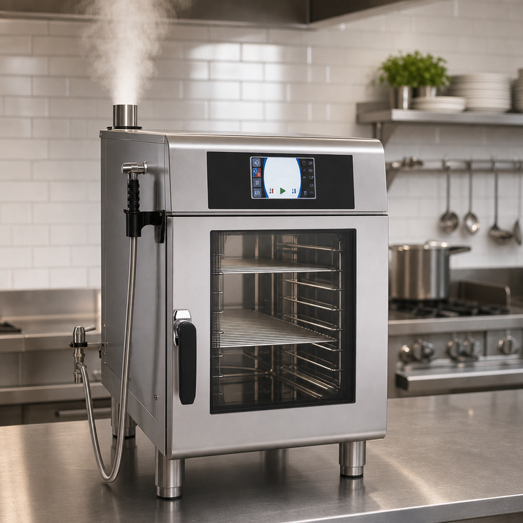 Product image #4 for Alto-Shaam CT Express Combitherm CTX4-10EC Countertop Ventless Electric Combi Oven, 5 Full-Size Hotel Pan Capacity