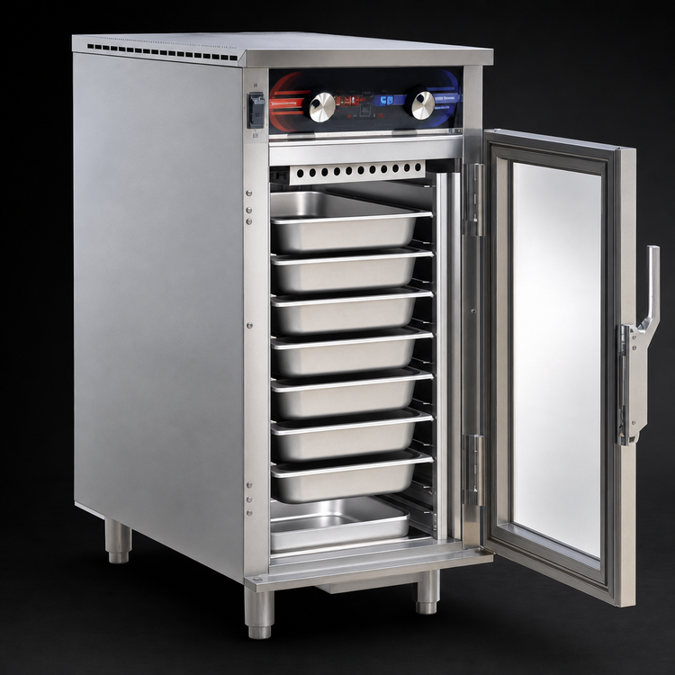 Product image #5 for FWE Clymate IQ Countertop Heated Humidity Holding Cabinet, 7-Pan 12 x 20 Capacity
