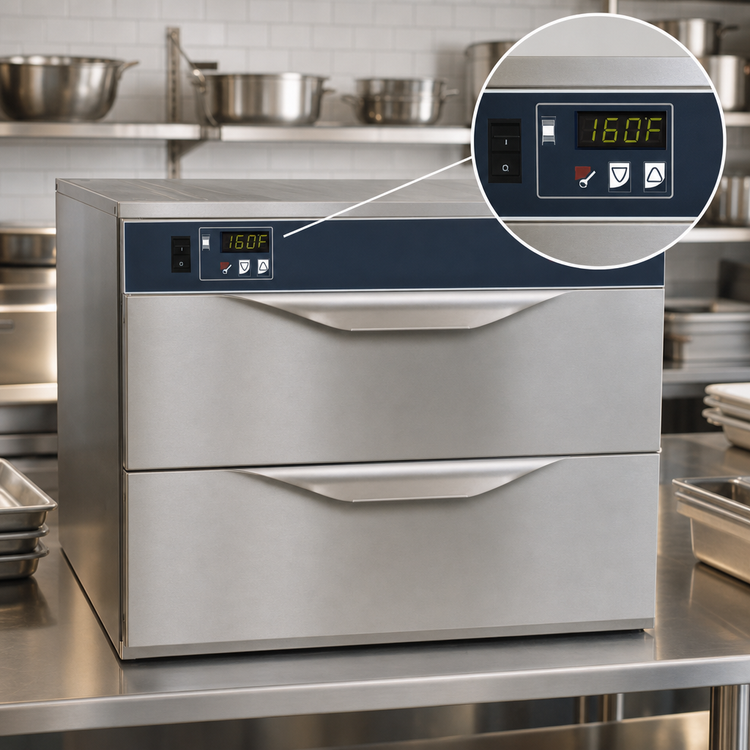 Product image #4 for Alto-Shaam Halo Heat Two-Drawer Freestanding Warming Drawer with Digital Controller