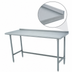 Thumbnail image #4 for Advance Tabco Special Value Series Open Base Stainless Steel Work Table with 1-1/2 Inch Rear Up-Turn, 84W x 30D