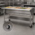 Thumbnail image #4 for Eagle Group Portable Electric Hot Food Table with 5 Dry Wells, 82-Inch Width, and Open Shelf Base