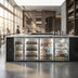 Thumbnail image #4 for Continental Refrigerator BB79NGDPT 79-Inch Six-Door Pass-Thru Refrigerated Back Bar Cooler