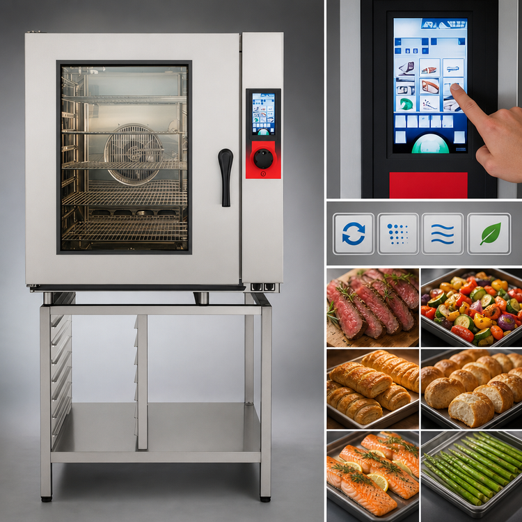 Product image #4 for Vulcan TCM-101E-208/240 Touch Combi Multi 10-Level Half-Size Electric Boilerless Combi Oven