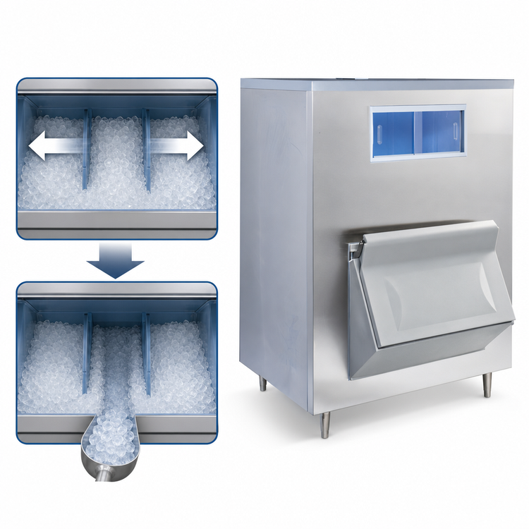 Product image #4 for Manitowoc LB1448 Upright Ice Storage Bin, 1,337 lb Capacity, Stainless Steel Exterior