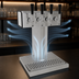 Thumbnail image #4 for Glastender Countertop Tee Draft Dispensing Tower, 4-Faucet, Air-Cooled, Polished Chrome Finish