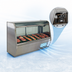 Thumbnail image #4 for Howard-McCray 32E Series 74-Inch Curved Glass Red Meat Service Case with LED Lighting