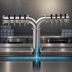 Thumbnail image #4 for Krowne 8-Faucet Glycol-Cooled Pipe Y-Tower Beer Tower, Brushed Stainless Steel
