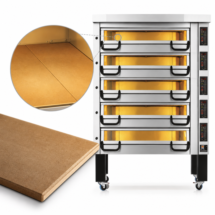 Product image #4 for PizzaMaster PM 845ED 5-Deck Electric Pizza Deck Oven with Ceramic Clay Stones