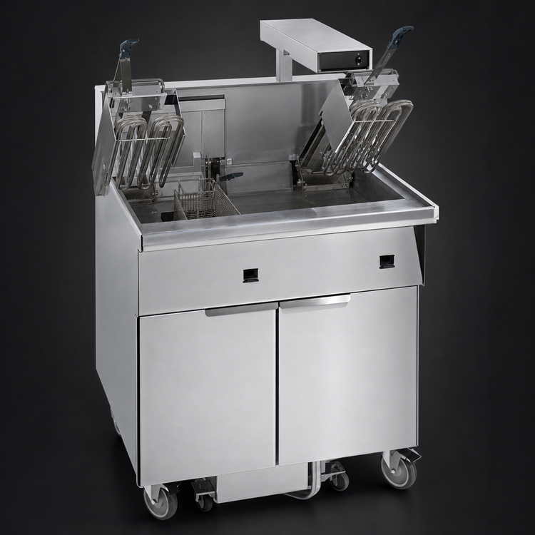 Product image #4 for Imperial Electric Floor Model Fryer with Built-In Filter System and Dump Station, 50 lb. Capacity